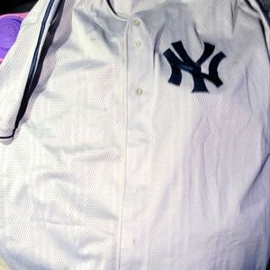 NY Yankees Adidas Mesh Jersey rare colorway 90s